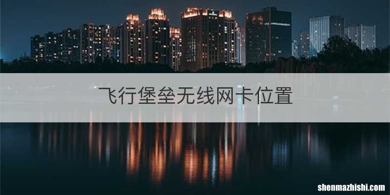 飞行堡垒无线网卡位置