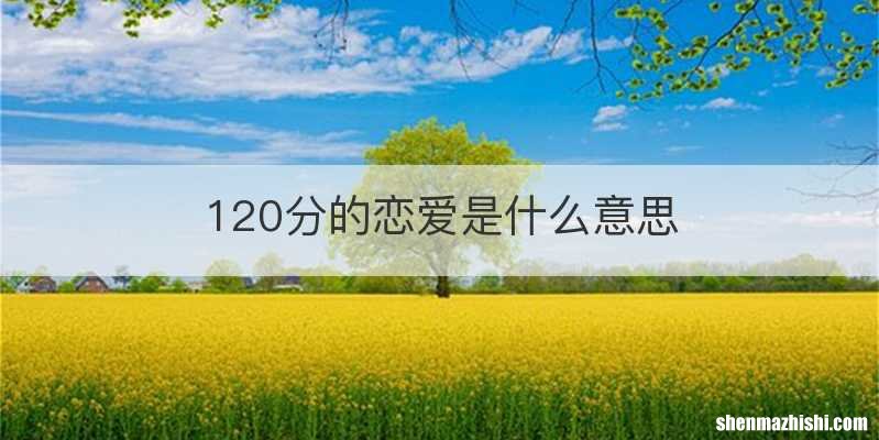 120分的恋爱是什么意思