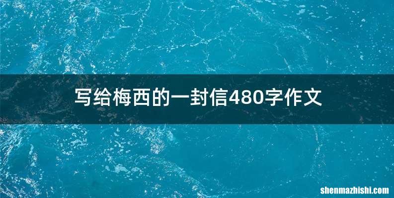 写给梅西的一封信480字作文