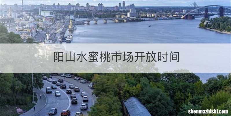 阳山水蜜桃市场开放时间