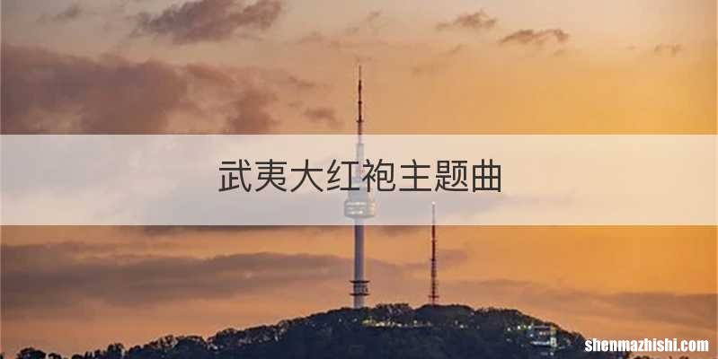 武夷大红袍主题曲