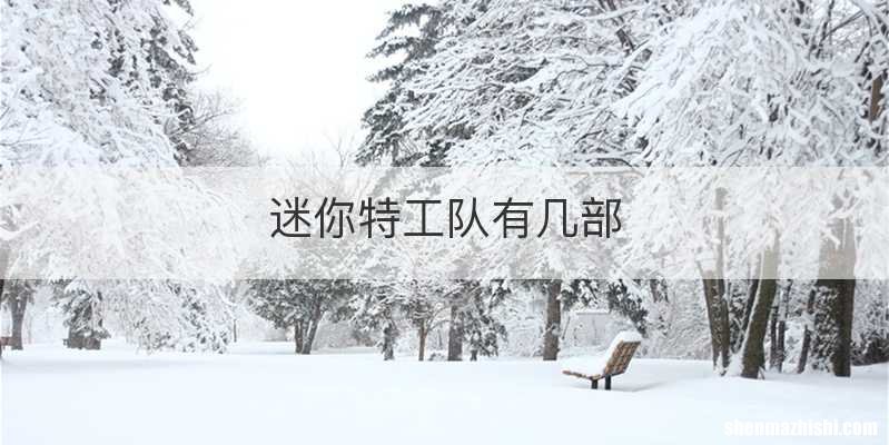 迷你特工队有几部