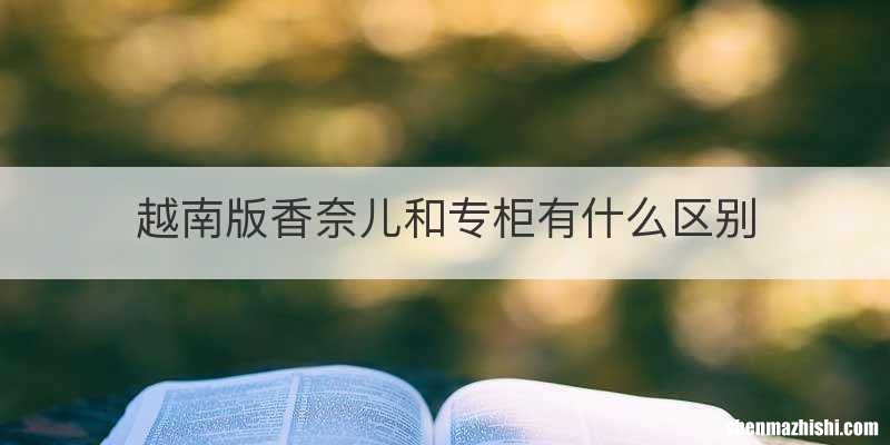 越南版香奈儿和专柜有什么区别