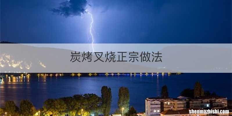 炭烤叉烧正宗做法