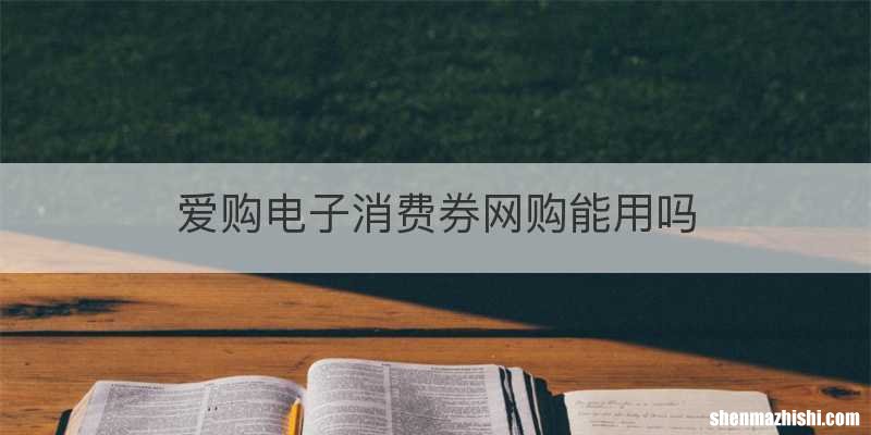 爱购电子消费券网购能用吗