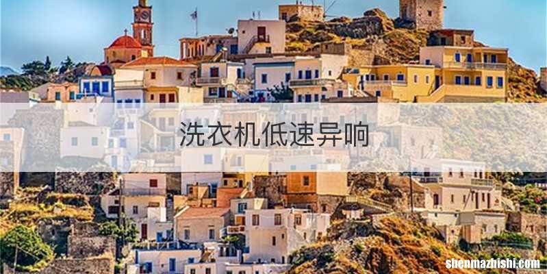 洗衣机低速异响