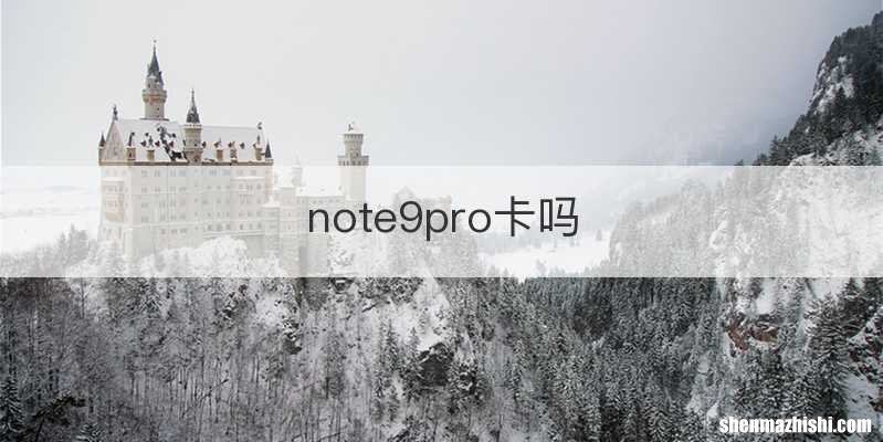 note9pro卡吗