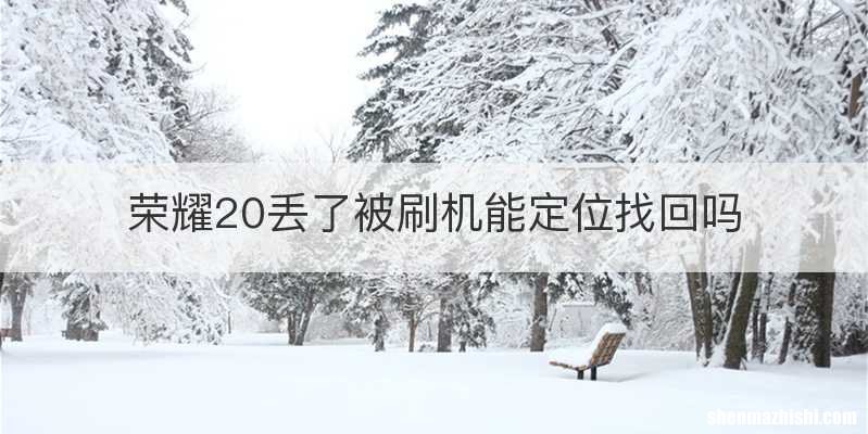 荣耀20丢了被刷机能定位找回吗