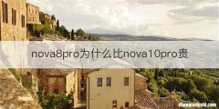 nova8pro为什么比nova10pro贵