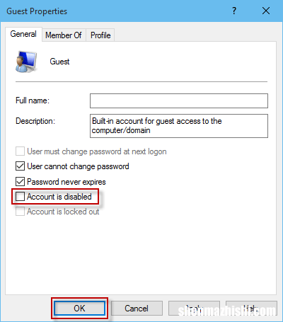 在Windows10中启用/禁用来宾帐户的4种方法