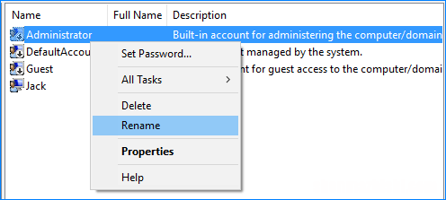 在Windows10中重命名内置管理员帐户的3种方法