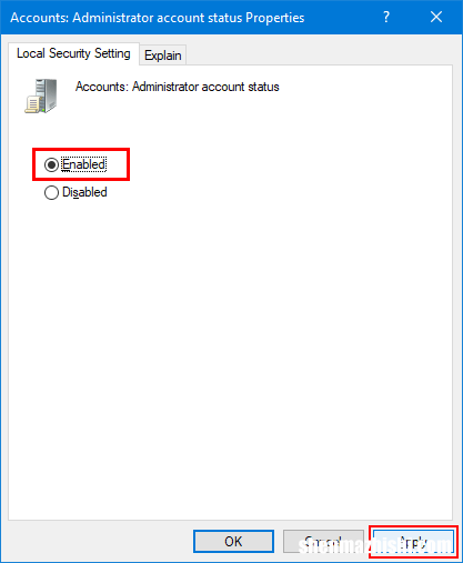 在Windows10上启用或禁用内置管理员帐户