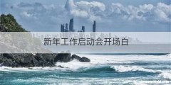 新年工作启动会开场白