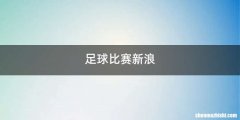 足球比赛新浪