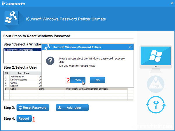 Windows10上意外删除的管理员帐户,如何恢复