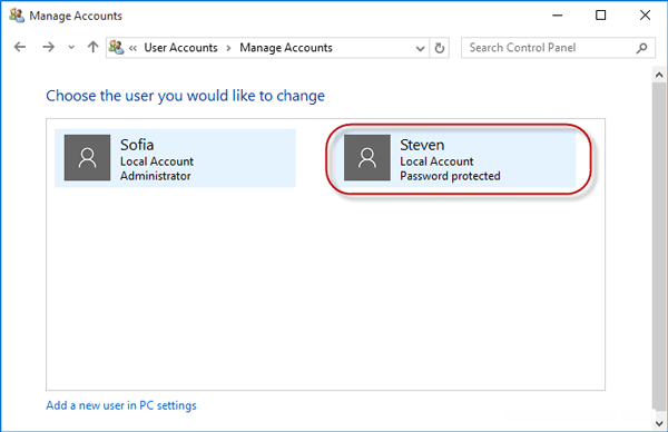 Windows10上意外删除的管理员帐户,如何恢复