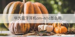 华为蓝牙耳机cm-h1c怎么用