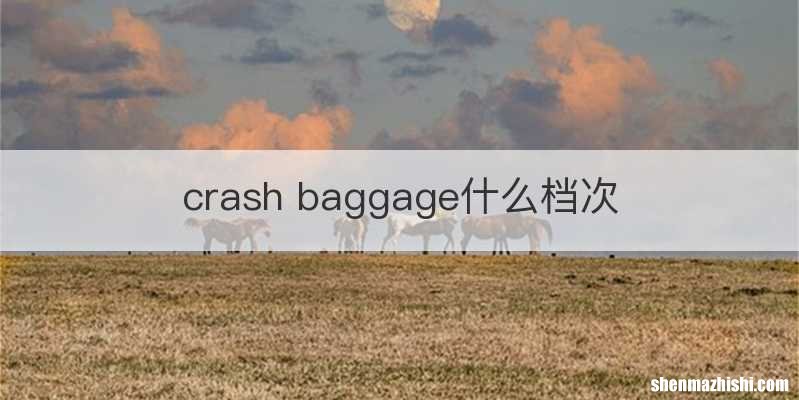 crash baggage什么档次