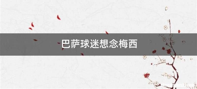 巴萨球迷想念梅西