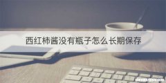 西红柿酱没有瓶子怎么长期保存