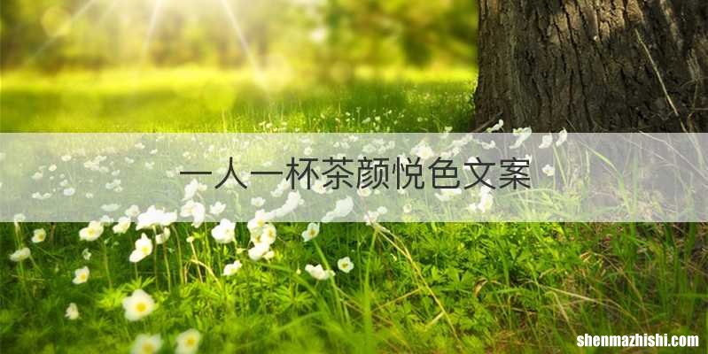 一人一杯茶颜悦色文案
