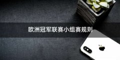 欧洲冠军联赛小组赛规则