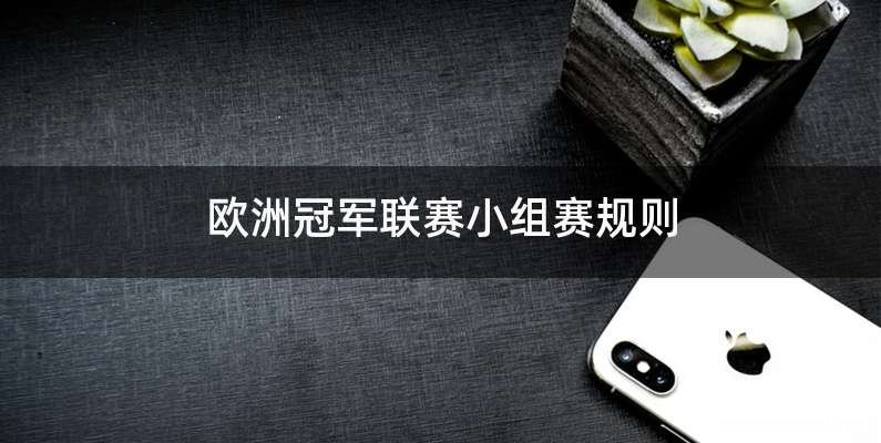 欧洲冠军联赛小组赛规则