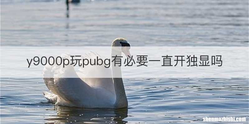 y9000p玩pubg有必要一直开独显吗