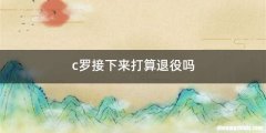c罗接下来打算退役吗