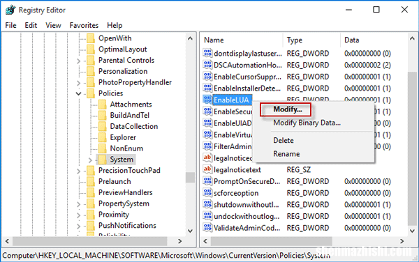 如何在Windows10中禁用用户帐户控制