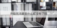 升级完鸿蒙是什么都没有了吗