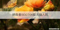 拯救者i93070ti能无脑入吗