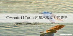 红米note11Tpro+阿童木版本为何要贵