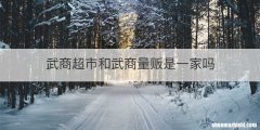 武商超市和武商量贩是一家吗