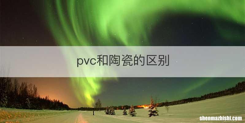 pvc和陶瓷的区别