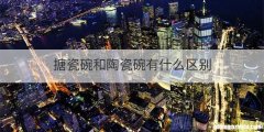 搪瓷碗和陶瓷碗有什么区别