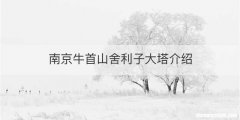 南京牛首山舍利子大塔介绍