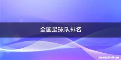 全国足球队排名