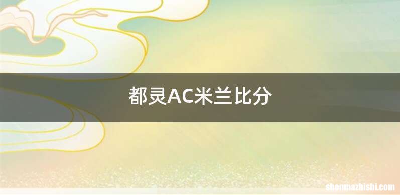 都灵AC米兰比分