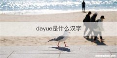 dayue是什么汉字