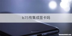 b75有集成显卡吗