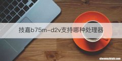 技嘉b75m-d2v支持哪种处理器