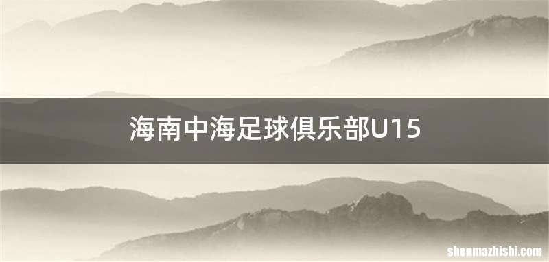 海南中海足球俱乐部U15