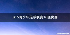 u15青少年足球联赛16强决赛