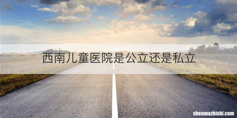 西南儿童医院是公立还是私立