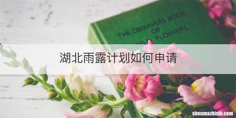 湖北雨露计划如何申请