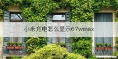 小米充电怎么显示67wmax