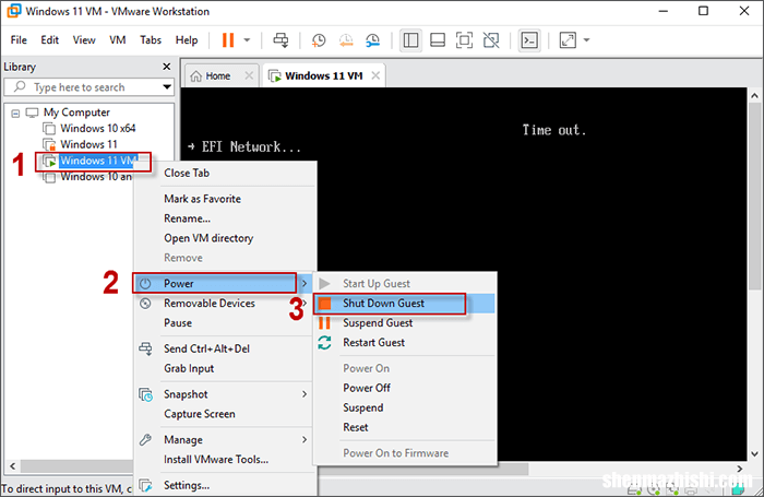 如何修复VMware Workstation EFI网络超时