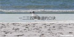 一二三四声音调的口诀
