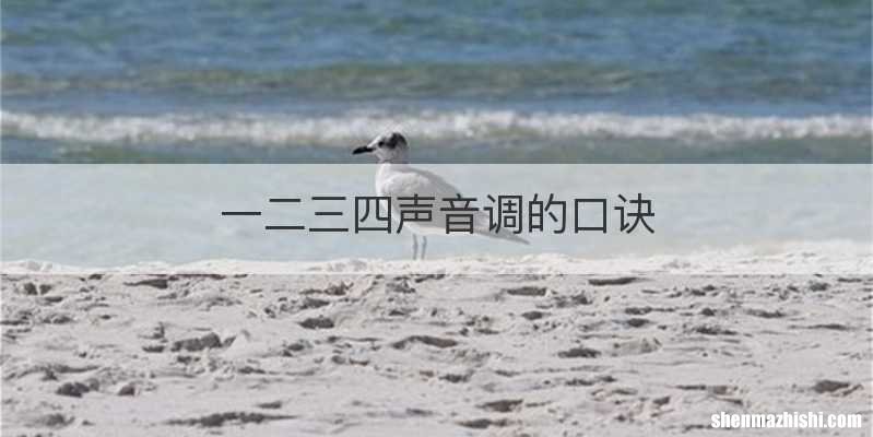 一二三四声音调的口诀